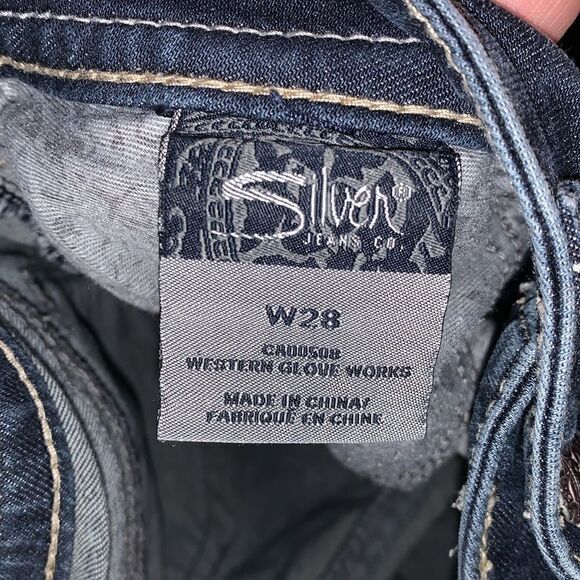 Silver Jeans Aiko Women’s Straight Jeans Size W28 (30x23) Blue - Picture 7 of 8